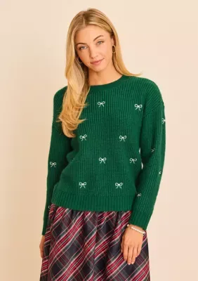 Sewing Down South x Crown & Ivy Cozied Up Embroidered Sweater by Crown & Ivy