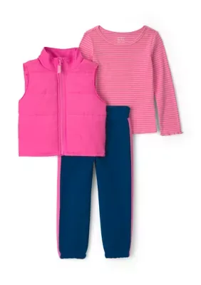 Long Sleeve Shirt and Pants Set with Vest by Carter's