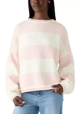 Striped Crewneck Sweater by Olive  Oak