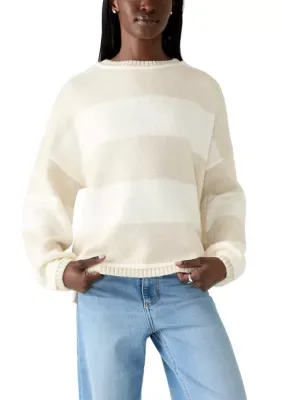 Striped Crewneck Sweater by Olive  Oak