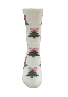 Bow Trees Chamois Socks by Keep Your Socks on