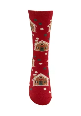 Gingerbread Chamois Socks by Keep Your Socks on