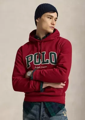 The RL Fleece Plaid-Logo Hoodie by Polo Ralph Lauren