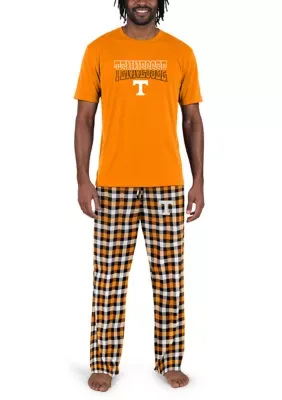 NCAA Tennessee Volunteers Highland Short Sleeve T-Shirt & Pant Set by College Concepts