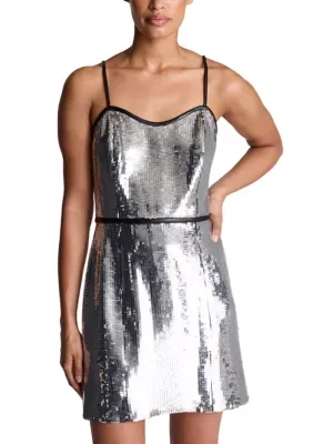 Sweetheart Neck Mini Dress by Kenneth Cole
