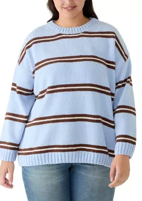 Fine Gauge Small Stripe Sweater by Olive  Oak