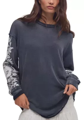 We the Free Flora Oversized Long Sleeve T-Shirt by Free People