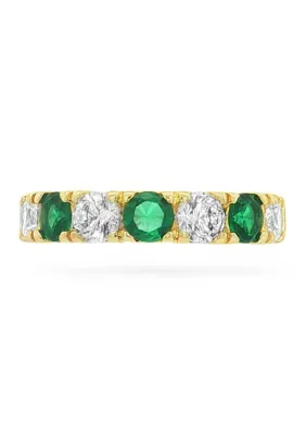 Fine Plated Stone Clear Cubic Zirconia Band Ring by Belk Silverworks