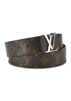 Louis Vuitton Calfskin Monogram 40mm LV Initiales Reversible Belt 80 32 by What Goes Around Comes Around