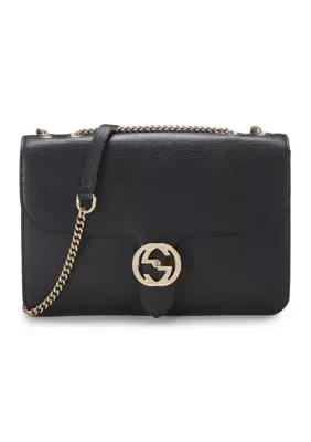 Gucci Dollar Calfskin Interlocking G Shoulder Bag by What Goes Around Comes Around