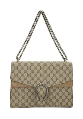 Gucci GG Supreme Monogram Small Dionysus Shoulder Bag by What Goes Around Comes Around