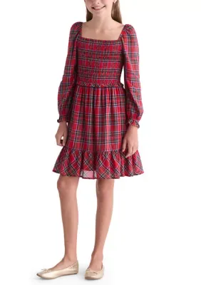 Smocked Printed Dress by Vineyard Vines