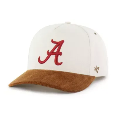 Carhartt x 47 Alabama Crimson Tide NCAA Carhartt x Natural/Brown Alabama Tide Undyed Relaxed Hitch Adjustable Hat by Carhartt