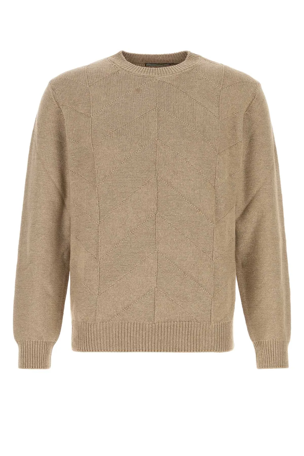 Camel Cotton Blend Sweater