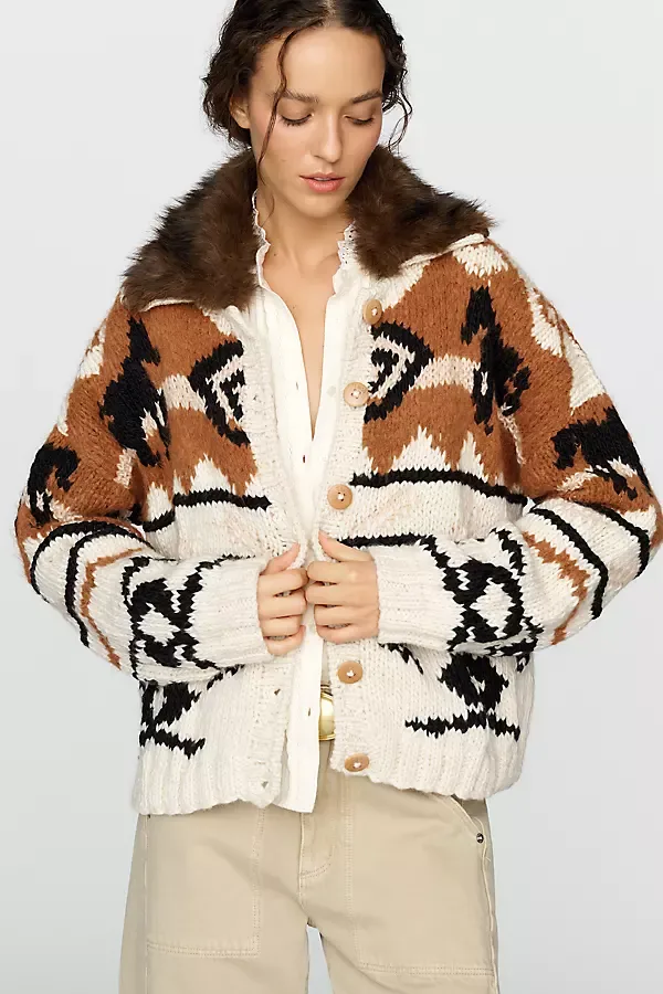 Coquimbo Hand Knit 100% Merino Wool Cardigan by Tach Clothing