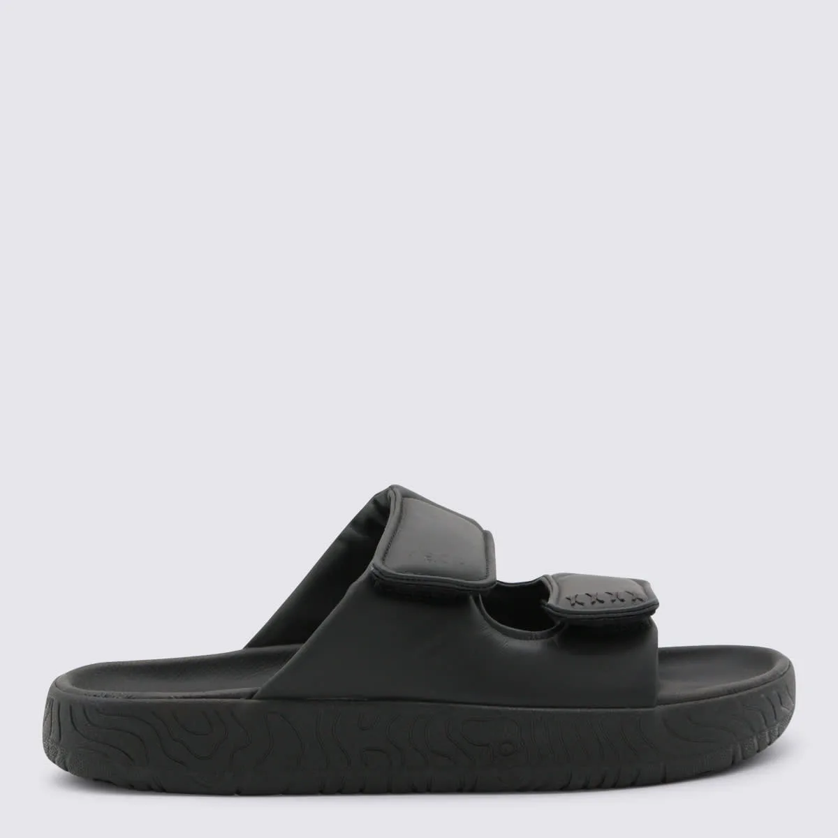 Black Leather Etna Bold Sandals by Veja