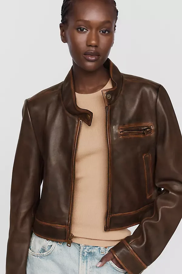 Krista Leather Jacket by Walter Baker