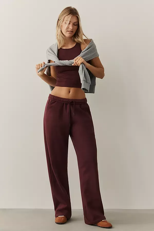 Fleece Wide-Leg Sweatpants by Daily Practice