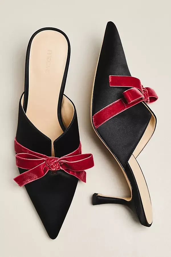 Bow Mule Heels by Maeve