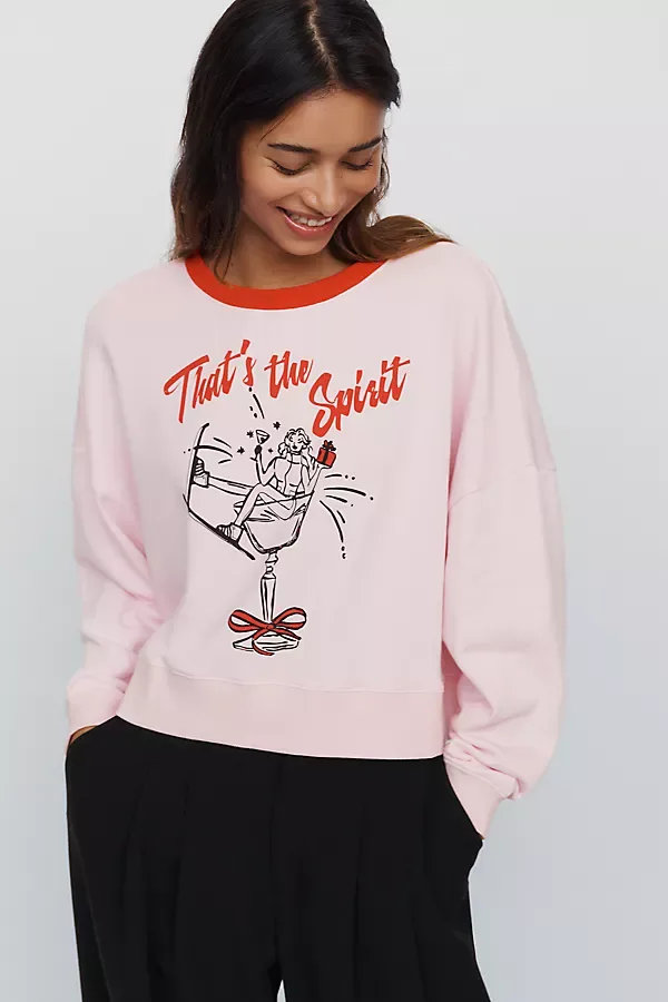 100% Cotton Champagne Party Sweatshirt by Chaser
