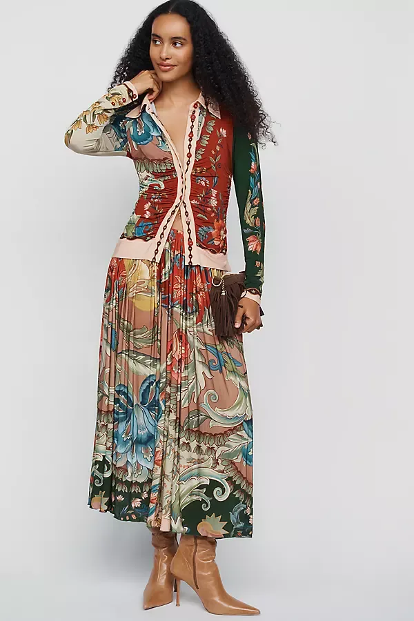 Lunar Boho Midi Skirt by FARM Rio