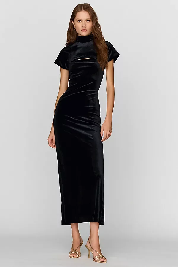 Cutout Velvet Maxi Dress by BHLDN