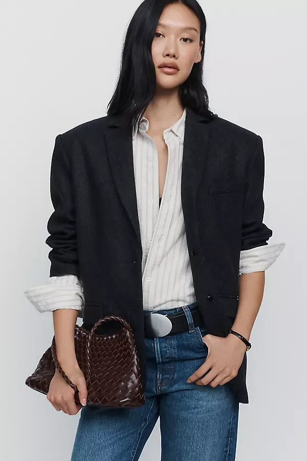 Quinn 100% Wool Blazer Jacket by ANINE BING