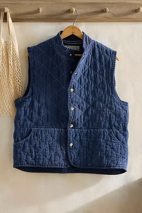Quilted Snap Vest Jacket by Terrain
