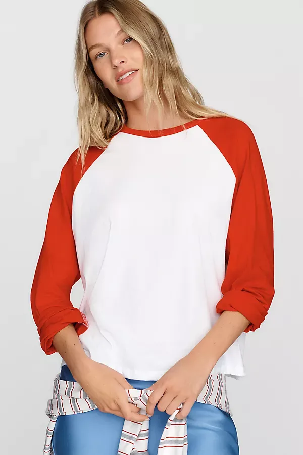 100% Cotton Raglan Baseball Tee by Sunny Somewhere