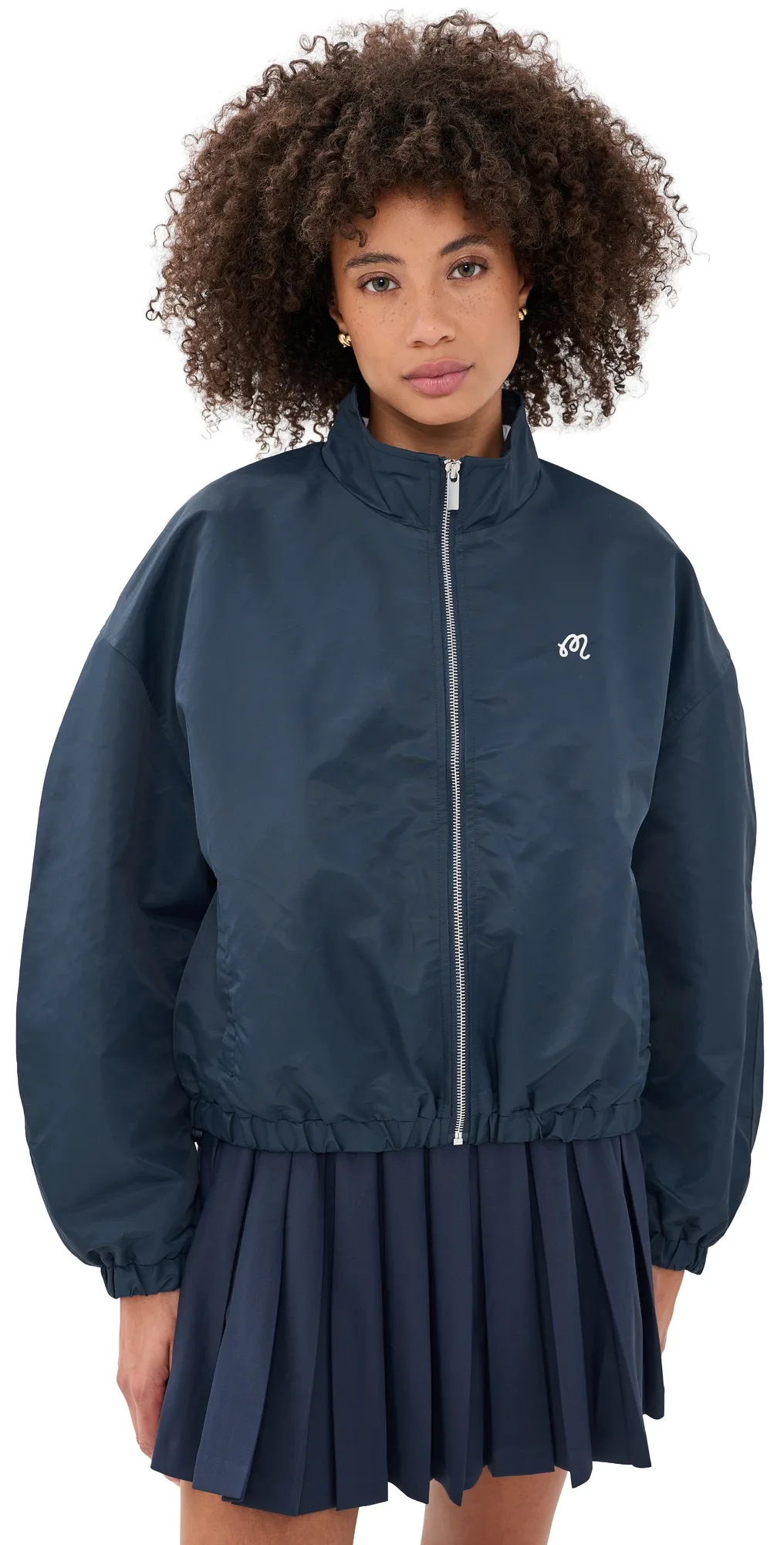 Delphine Script Bomber Jacket by Malbon