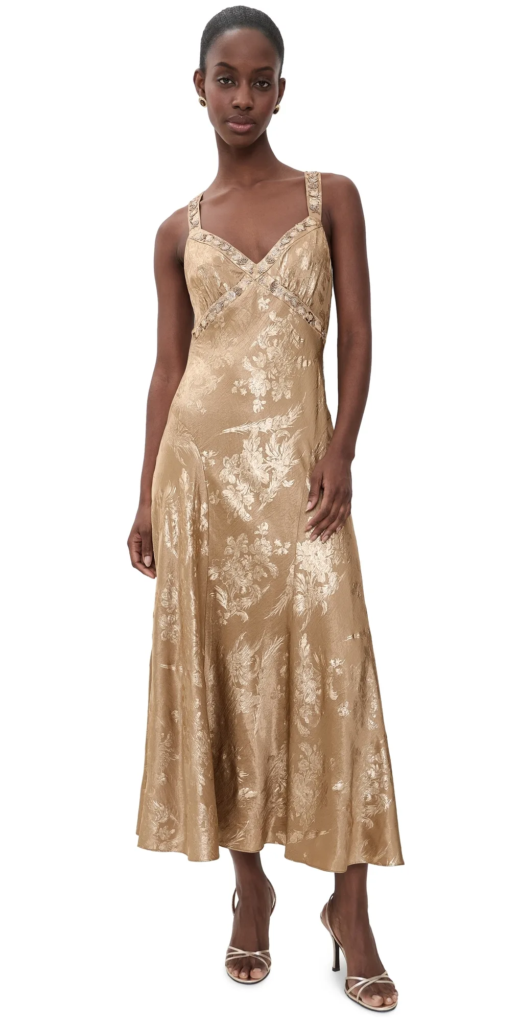 Gilded Peony Thalie Dress by Cinq  Sept