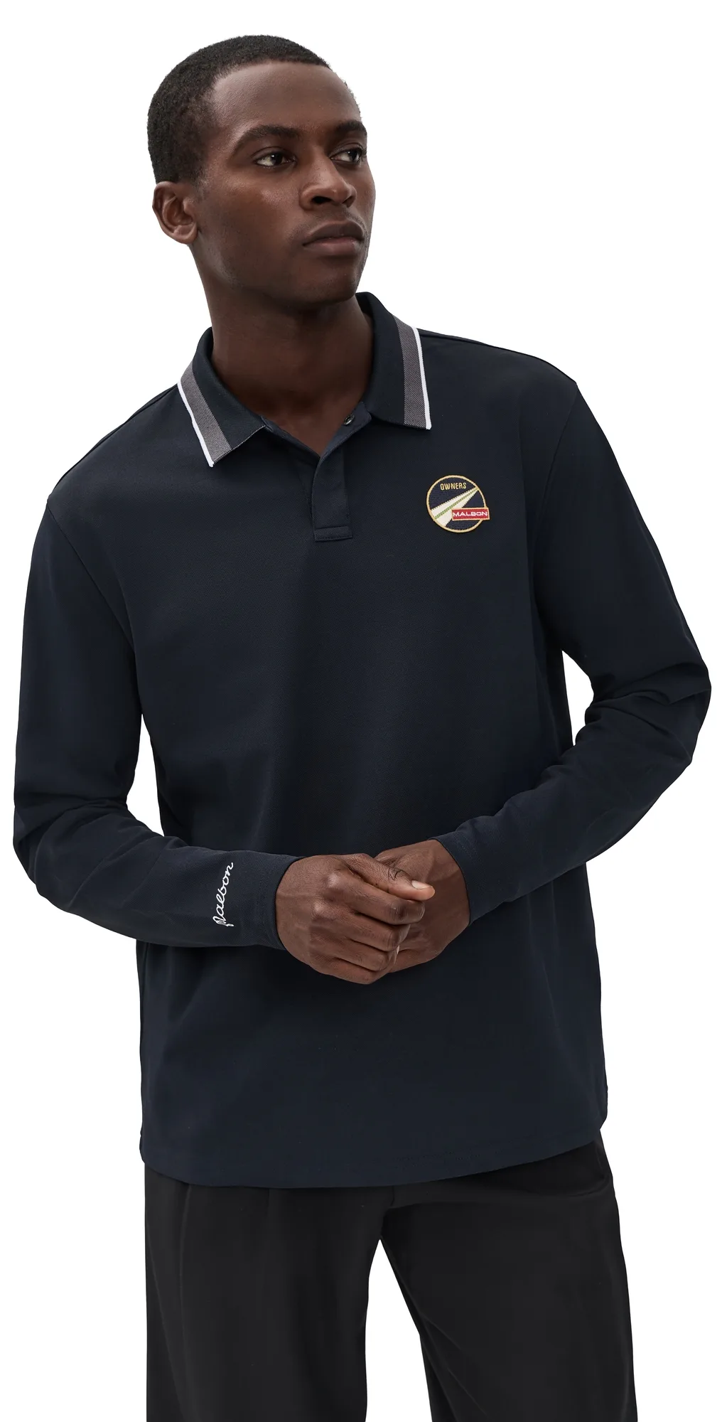 Trace Long Sleeve Polo by Malbon