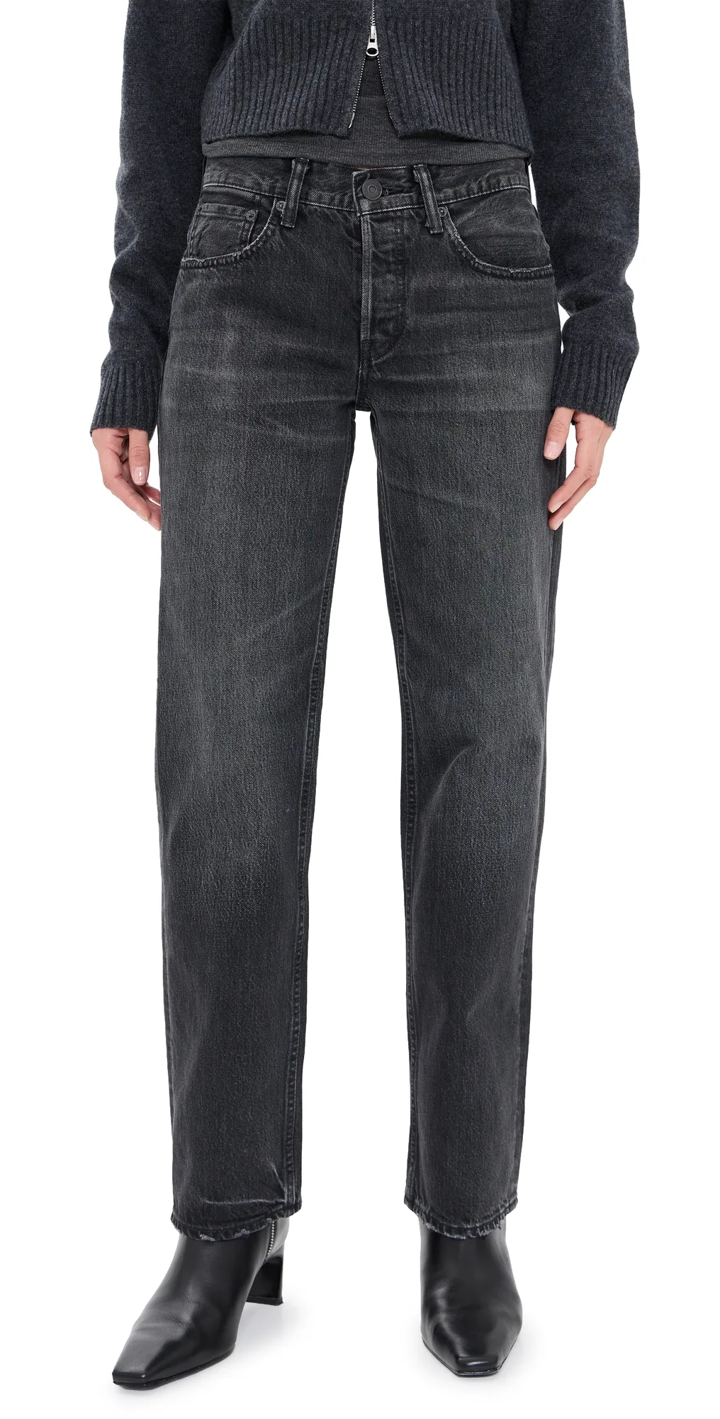 Moussy Vintage Irwin Straight Low Jeans by Moussy