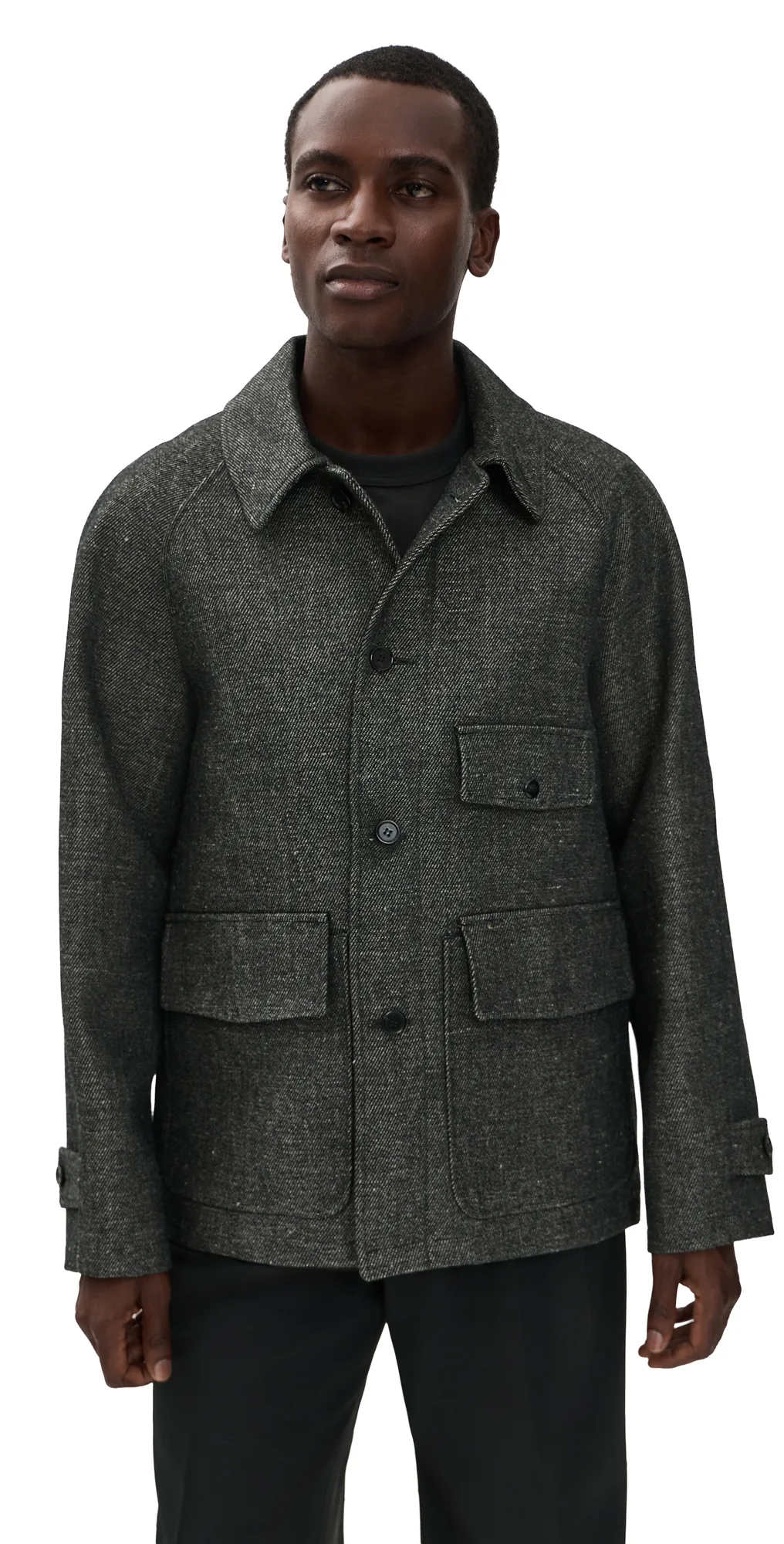Mill Shetland Wool & Linen Coat by Knickerbocker