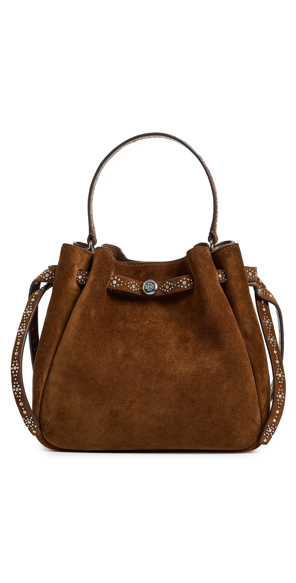 Romy Studded Suede Bucket Bag by Tory Burch