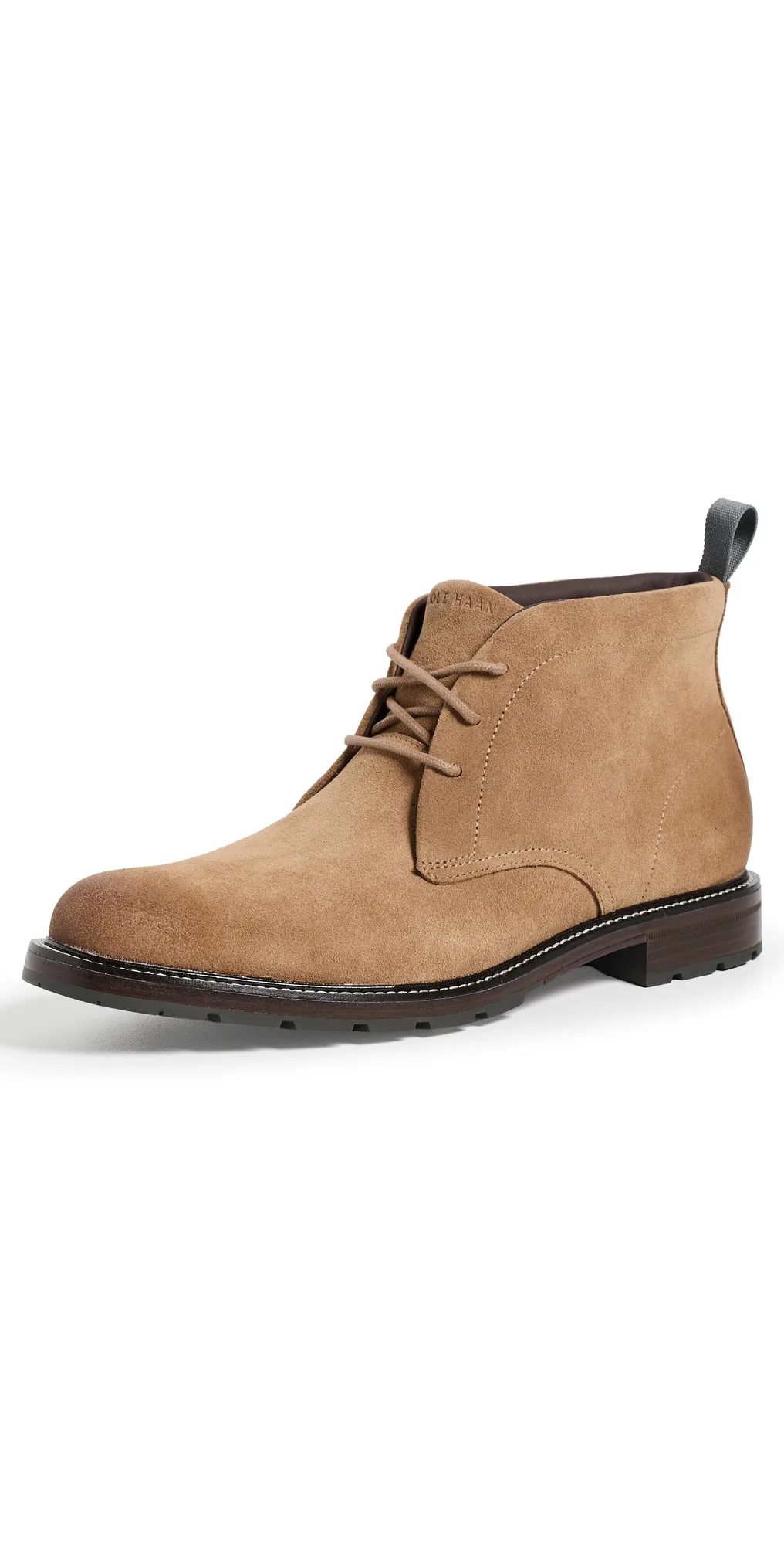 Roundhill Grand Chukka Boots Toasted Coconut Suede by COLE HAAN