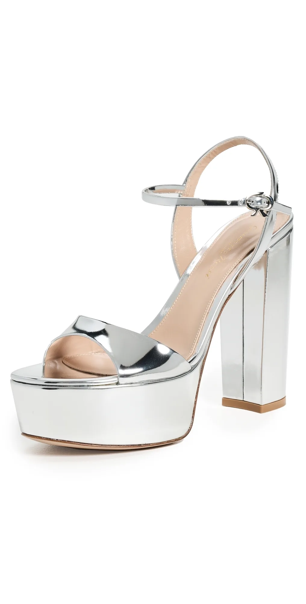 Marlena Metallic Heels by Gianvito Rossi