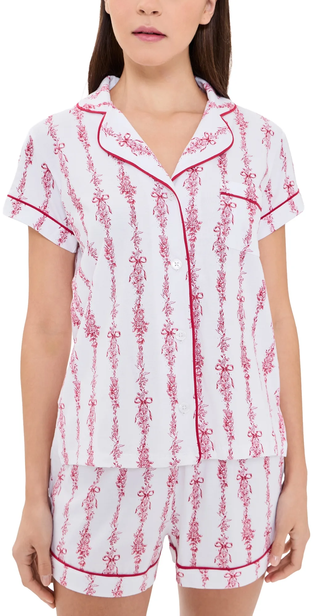 Pima Shortie Short Pajama Set by Petite Plume