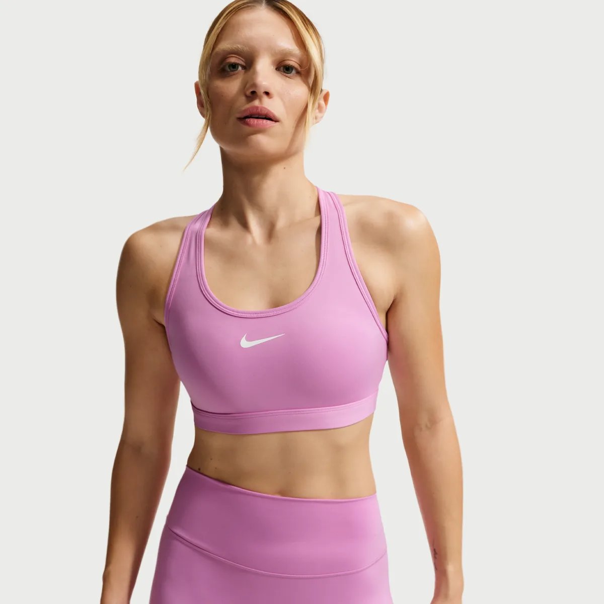 Swoosh Medium-Support Padded Sports Bra by Nike
