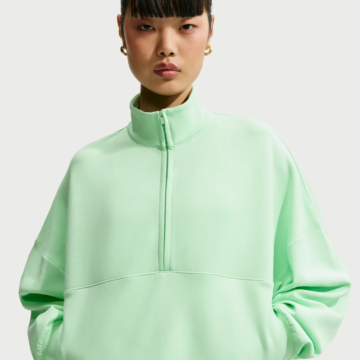 24.7 ImpossiblySoft Dri-FIT Oversized 1/2-Zip Top by Nike