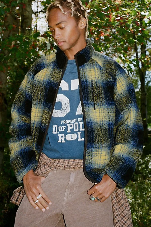 High-Pile Fleece Zip-Up Jacket by BDG