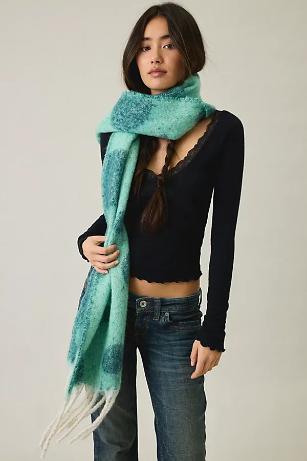 Noelle Polka Dot Blanket Scarf by Urban Outfitters