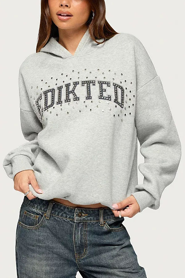 Obsession Studded Hoodie by Edikted