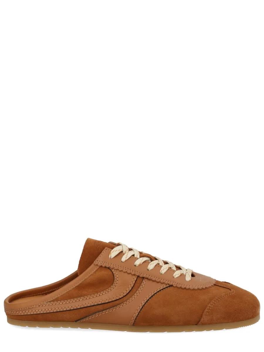 Sneaker Mule In Suede by Dries Van Noten