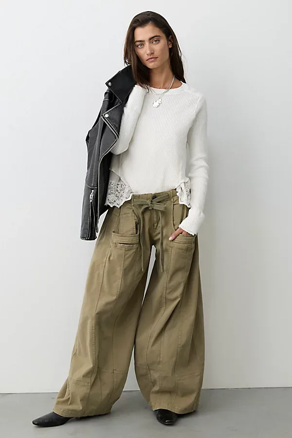 We the Free Take Shape Wide Taper Pants by Free People