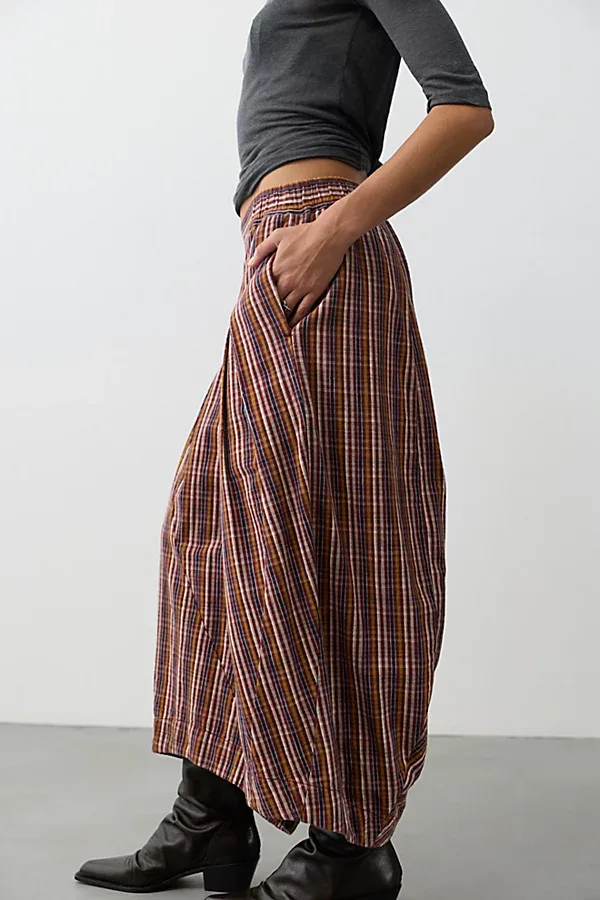Misty Haze Low-Rise Pull-On Crop Pants by Free People