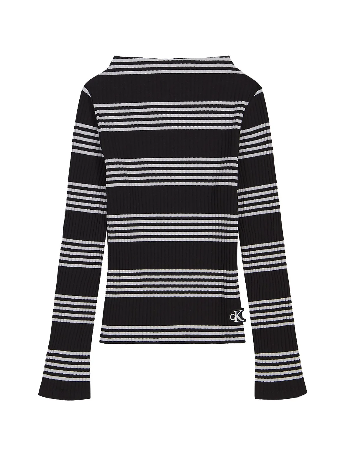 Striped Chunky Rib Tee by Calvin Klein