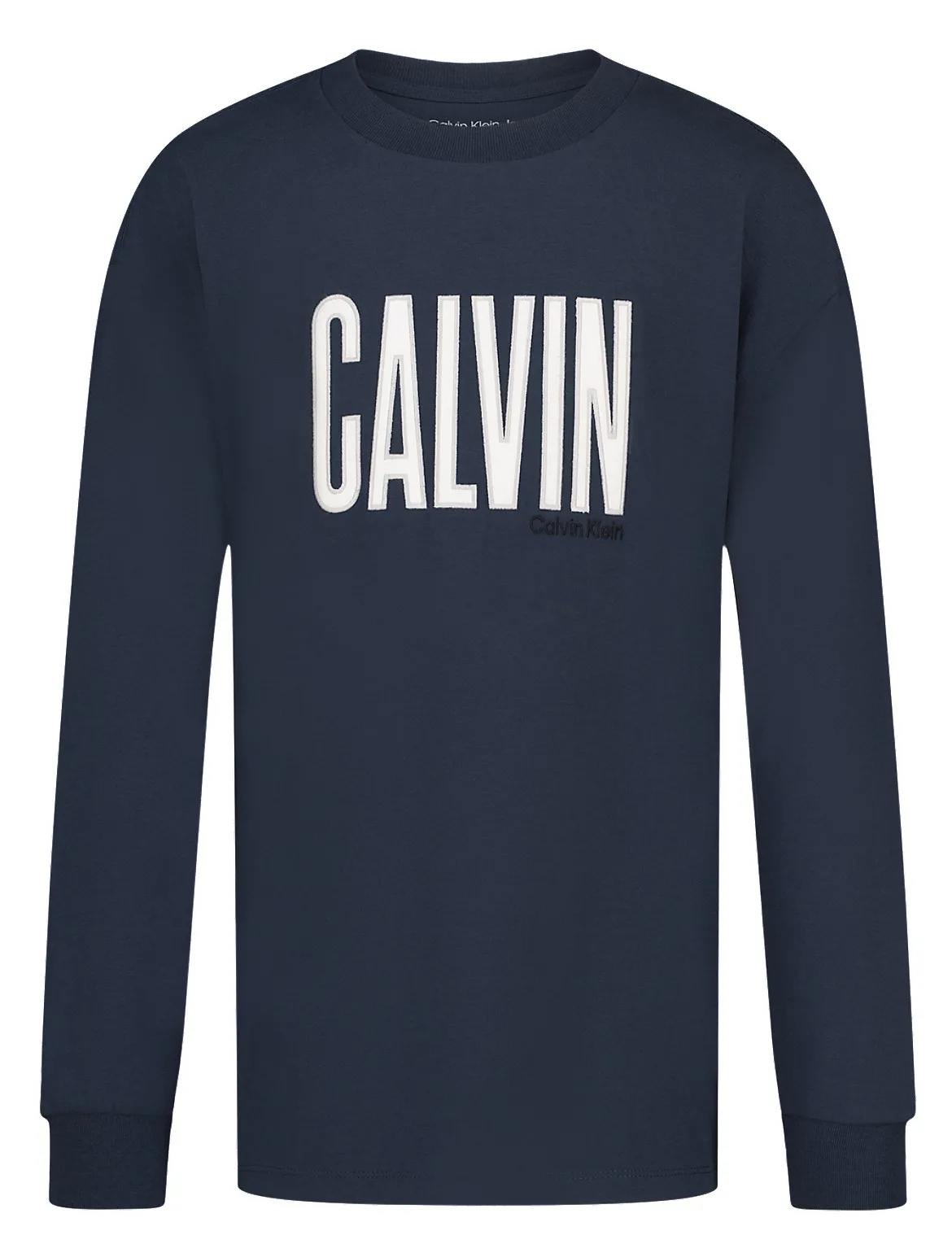 Bold Calvin Logo Long Sleeve Tee by Calvin Klein