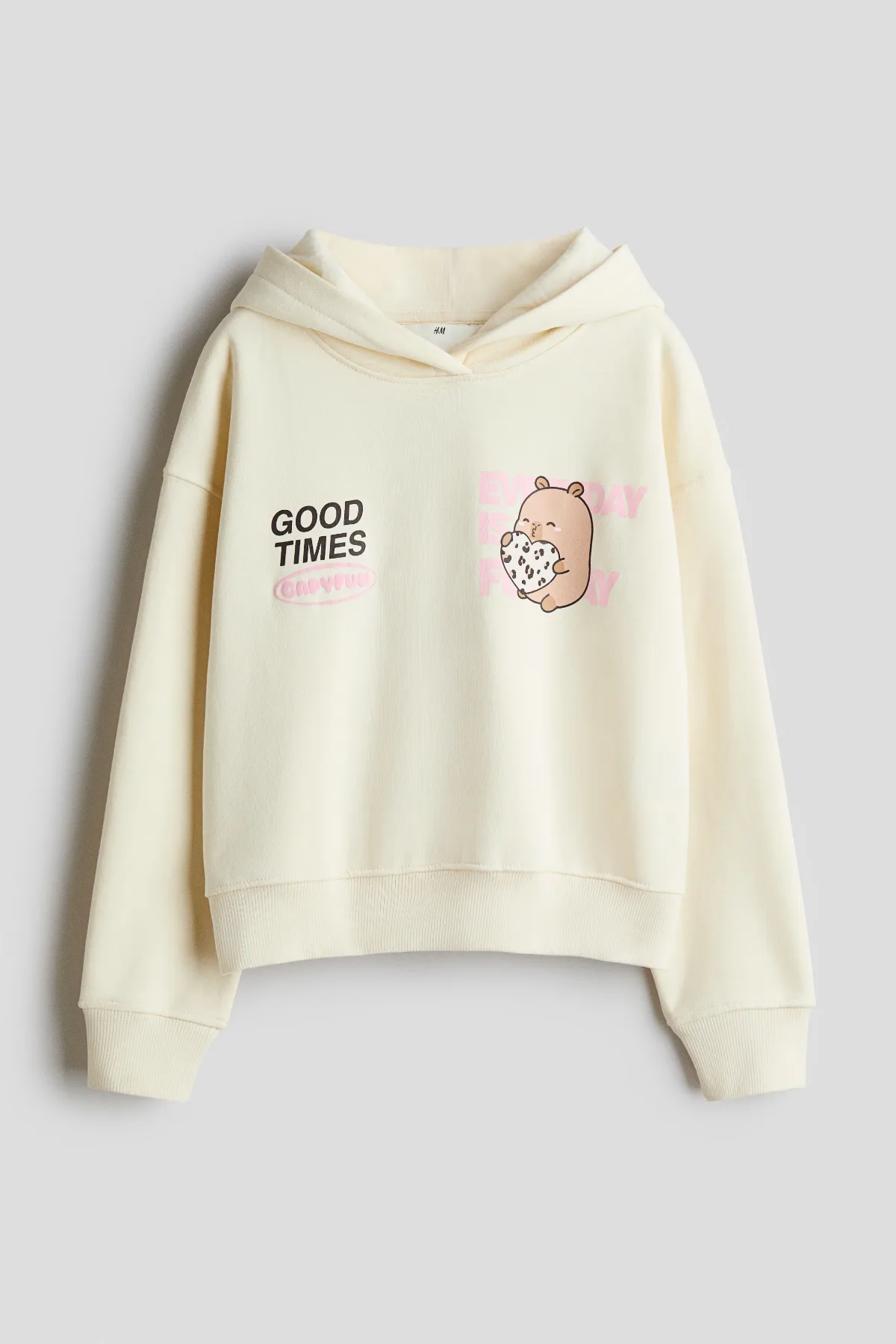 Print-Motif Brushed-Inside Hoodie by H&M