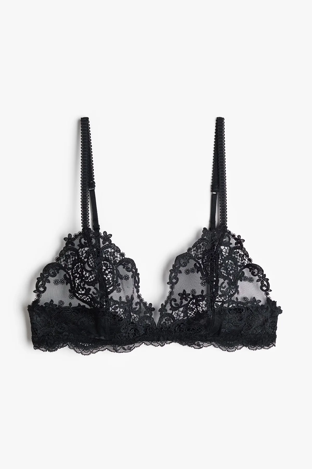 Embroidered Soft-Cup Bra by H&M